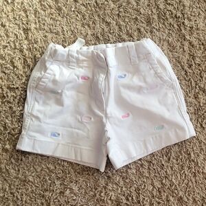 Vineyard Vines White Kids Shorts with Multicolor Accents